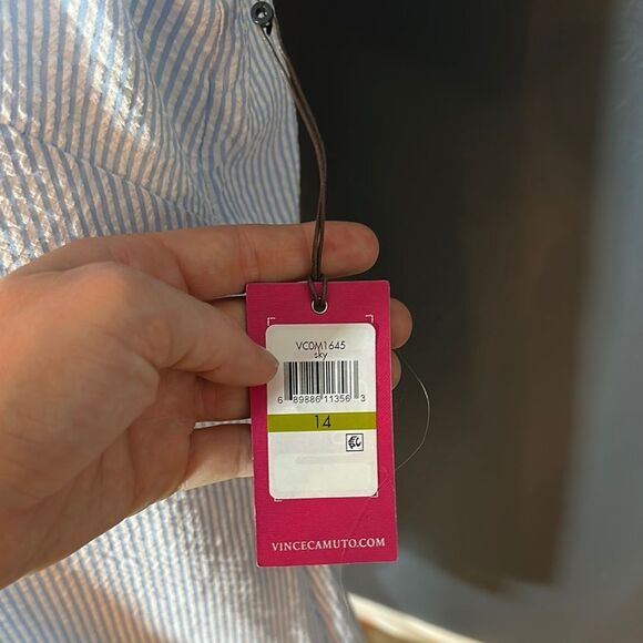 Vince Camuto Light Blue Sleeveless Dress - Picture 3 of 5